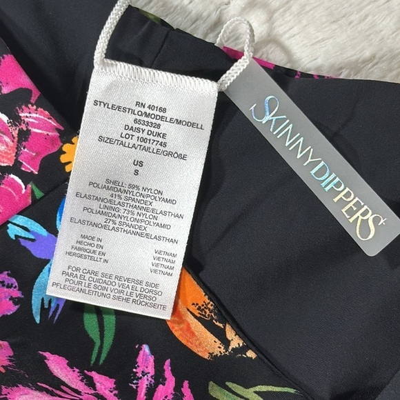 Skinny Dippers Baby Kiss Daisy Duke High-Waist Bikini Bottom size Small NEW NWT - Picture 8 of 15